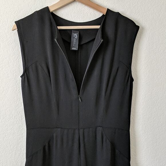 Zero + Maria Cornejo Zip Up Front Jumpsuit Black 4 - Picture 2 of 13